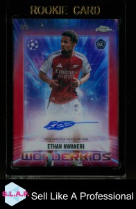 ETAHN NWANERI TOPPS 2/5 WWA-EN 2025 WONDERKIDS UCL ARSENAL FC ENG AUTO RC for sale on Ebay