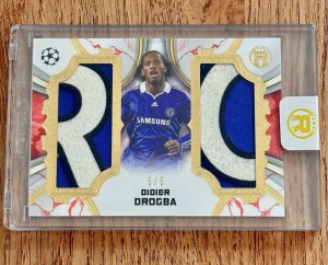 2024-25 Topps Reverence UEFA DIDIER DROGBA 5/5 Dual Patch Red SP Chelsea #RDP-DD for sale on Ebay