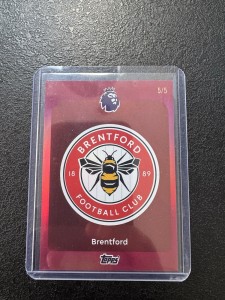 Topps Premier League 2025/2026 Brentford Badge 5/5 for sale on Ebay