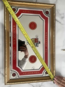 Vintage Wrexham Fc Racecourse Ground Mirror for sale on Ebay