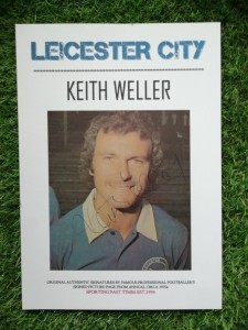 KEITH WELLER LEICESTER CITY ENGLAND 1970S A4 SIGNED PAGE VERY SCARCE COA SPT  for sale on Ebay