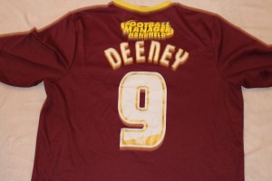WATFORD FOOTBALL AWAY SHIRT 2013/14 DEENEY 9 SIZE XLARGE XL MENS for sale on Ebay