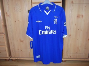 Chelsea Original 2002 F.A. Cup Final Home Shirt for sale on Ebay