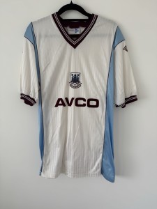 West Ham United Shirt ⚒ 1987/1989 Away Jersey ⚒ AVCO Authentic Vintage ⚒ XL for sale on Ebay