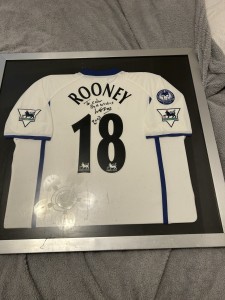 Everton  Wayne Rooney Hand Signed Football Shirt Framed for sale on Ebay