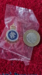 Rangers FC club badge for sale on Ebay