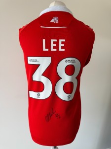 Signed ELLIOT LEE Shirt - Wrexham AFC - EXACT PROOF/COA - for sale on Ebay