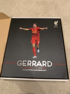 Liverpool FC Steven Gerrard Limited Edition Signed Shirt  for sale on Ebay