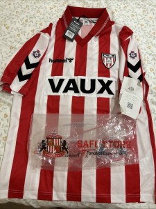 Sunderland AFC Hummel 1991-94 Retro Shirt (Size L) BNWT for sale on Ebay