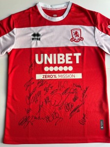 Signed Middlesbrough Shirt by 22 - PROOF/COA - Carrick Hackney Doak Lath Morris for sale on Ebay