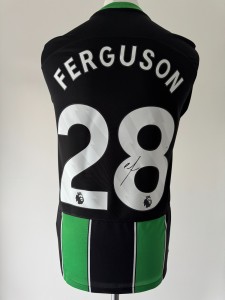 Signed EVAN FERGUSON Shirt - Brighton & Hove Albion - PROOF/COA - Ireland for sale on Ebay