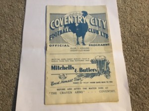 Rare Coventry City v Manchester City Football Programme 25/3/1939. for sale on Ebay