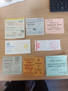 8 MANCHESTER UNITED TICKETS HOME & AWAY 1960'S/70'S for sale on Ebay