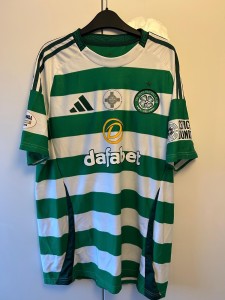 Celtic Idah match prep signed famine shirt v St Mirren 17th May 2025 -not worn for sale on Ebay