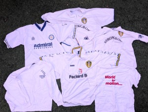 5 X Leeds United Football Shirts. Admiral, PUMA NIKE. Genuine Vintage Large USED for sale on Ebay