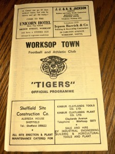 Worksop Town V Nottingham Forest Friendly 1974 for sale on Ebay