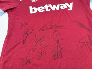 West Ham 2022/2023 Europa Conference League Winners Squad Signed Shirt - Charity for sale on Ebay