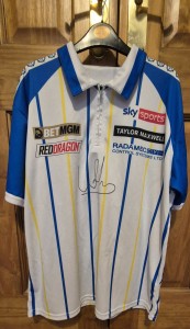 Luke Humprhies Signed Leeds Premier League Darts Shirt for sale on Ebay