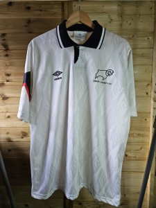 Rare Original Derby County 1991/1993 Home Shirt XL UMBRO VGC for sale on Ebay