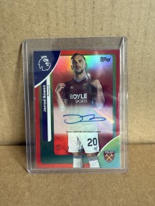 Topps Premier League 2026 Jarrod Bowen Red 2/5 Autograph Card West Ham Mint for sale on Ebay