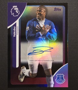 2025-26 Topps Premier League Yakubu Auto 01/10 FIRST PRINT, Everton, Nigeria for sale on Ebay