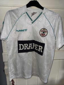 Rare SOUTHAMPTON 1989 DRAPER Vintage HUMMEL AWAY Shirt Jersey 1990 1991 1980s for sale on Ebay