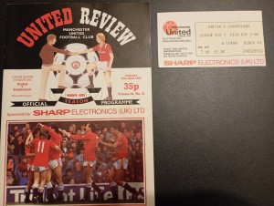 Manchester United v Sunderland 27/4/85 Ticket Stub & Programme. for sale on Ebay
