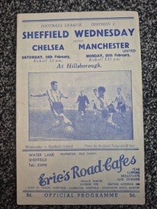 SHEFFIELD WEDNESDAY V CHELSEA & MANCHESTER UNITED- 1950-51 DIVISION 1 for sale on Ebay