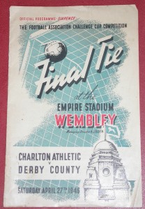 CHARLTON ATHLETIC  v  DERBY COUNTY  1946 F.A. CUP FINAL  + Press Cuttings for sale on Ebay