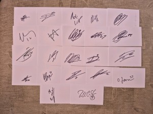 22 Signed Middlesbrough Football White Index Cards 2025/26 for sale on Ebay