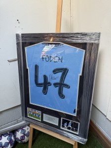 Phil Foden Signed And Framed Manchester City Shirt With COA for sale on Ebay