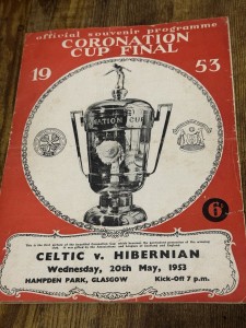 1953 Hibs Hibernian  V Celtic CORONATION CUP FINAL Football Programme for sale on Ebay
