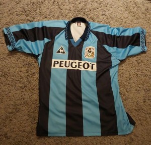 Original Vintage Coventry City Replica Shirt 1996-97 Size 46
