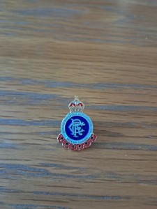 RANGERS FC AND POPPY PIN BADGE 2008 for sale on Ebay