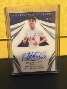 Heung Min Son Tottenham Hotspur Immaculate Autographs /99 IA-HMS Panini for sale on Ebay