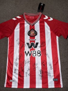 SIGNED SUNDERLAND AFC SHIRT 25/26 PROMOTION PREMIER LEAGUE PROOF  for sale on Ebay