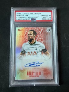 Topps J. Musiala Platinum Auto PSA 10 /10 Tottenham Hotspur Harry Kane /10 for sale on Ebay