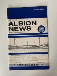 West Bromwich Albion v West Ham United League Cup Final 2nd Leg. 23rd March 1966 for sale on Ebay
