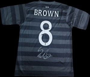 Scott Brown Hand Signed Celtic 2012/13 Away Shirt Football Autograph COA & PROOF for sale on Ebay