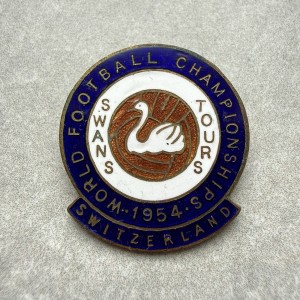 1954 World Football Championships, Swans Tours Badge. Swansea City Supporters. for sale on Ebay