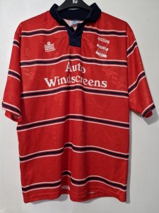 Birmingham City Original Vintage 1995 96 Adults L away Shirt.  Paul peschisolido for sale on Ebay