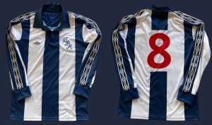 West Bromwich Albion 1978 reproduction shirt. Medium 41