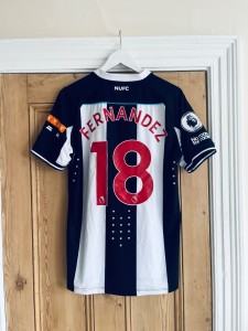 Rare Match Worn Federico Fernandez #18 Newcastle United 2021/22 home shirt! for sale on Ebay