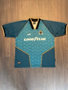 Original Authentic Wolves Away Shirt 96/97 XL for sale on Ebay