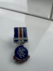 GLASGOW RANGERS FC 2014 ERSKINE PIN BADGE for sale on Ebay