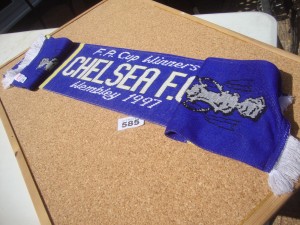 (585)  CHELSEA  FOOTBALL CLUB  FA CUP WINNERS WEMBLEY 1997  SCARF for sale on Ebay