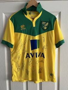 Norwich City Signed Football Shirt 2013/14 Prem season for sale on Ebay