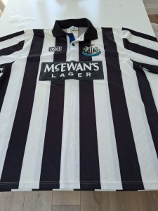 Vintage Newcastle United  1993 -94 asics home shirt XXL for sale on Ebay