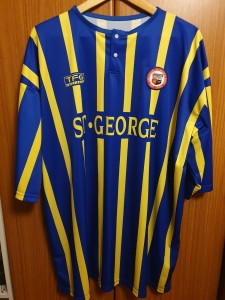 Vintage Brentford FC Away Shirt 2004/2005 Blue and Yellow size XXXL for sale on Ebay