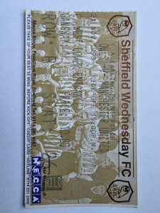 Sheffield Wednesday v Manchester United 98-99 Treble Season TICKET for sale on Ebay